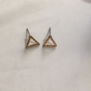 4 for 14: Triangle ear studs